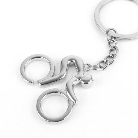 Silver Metal Bicycle Bike Cycling Riding Keychain Keyring Keyfob Key Chain Ring Silver Metal Bicycle Bike Cycling Riding Keychain Keyring Keyfob Key Chain Ring